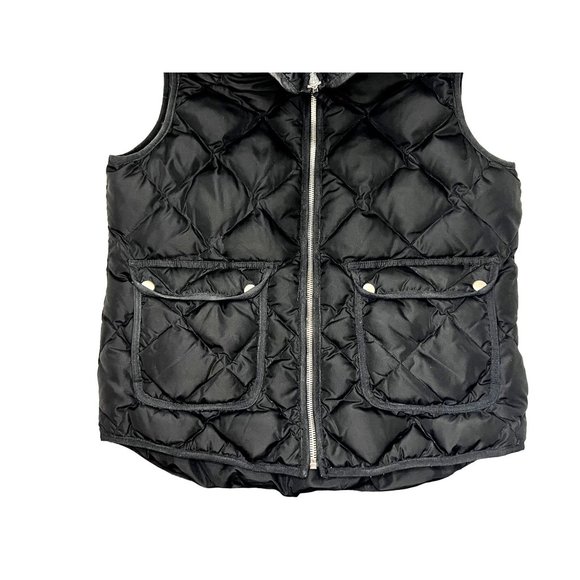 Woolrich Women's Size Medium Quilted Black Puffer Down Vest - Picture 4 of 7